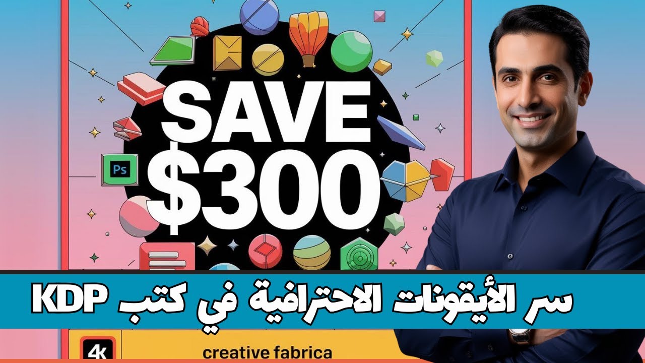 سر الأيقونات الاحترافية في كتب KDP | كيف تحصل على آلاف الأيقونات تقريبا مجاناً من Creative Fabrica 🔥