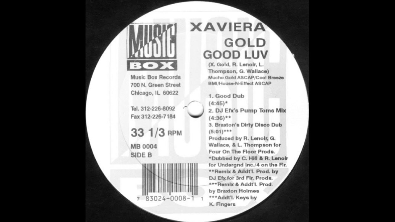 Xaviera Gold ‎– Good Luv (Good Dub)