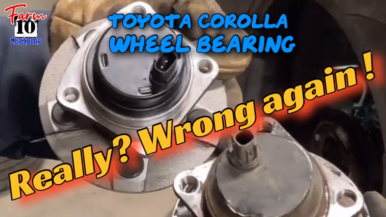 Replacing 09-16 Toyota Corolla rear wheel bearing, hub assembly. Use VIN # for correct fit.