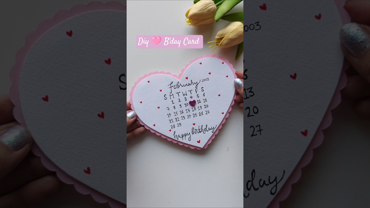 💖SAVE THE DATE 💖 Make Your Own Birthday Card!