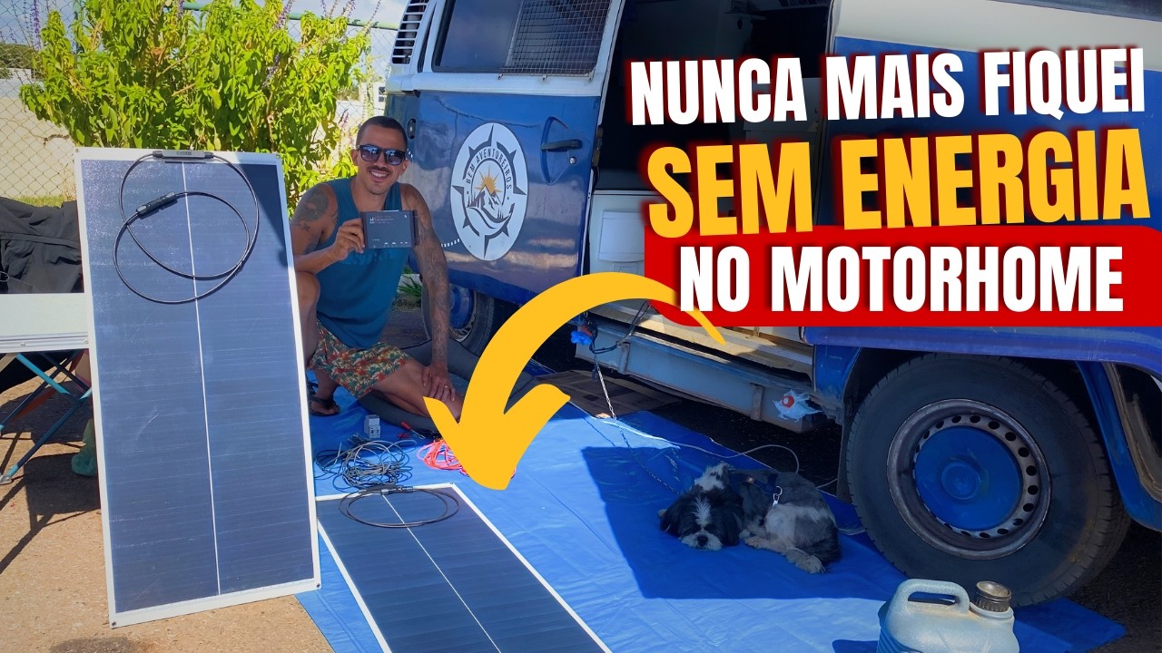 Painel Flexível para MOTORHOME,CAMINHÃO e PESCARIA - Agora podemos deixar o KOMBI NA SOMBRA sem medo