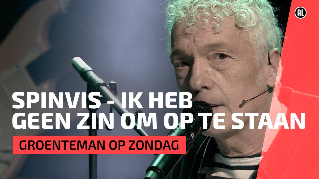 Spinvis live met 'Ik heb geen zin om op te staan' | Groenteman op zondag