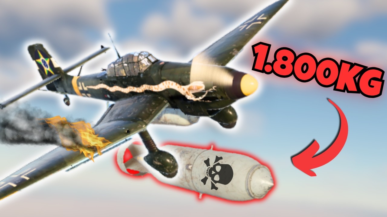 Esse Avião Alemão Carrega Uma BOMBA GIGANTE!!! - Warthunder