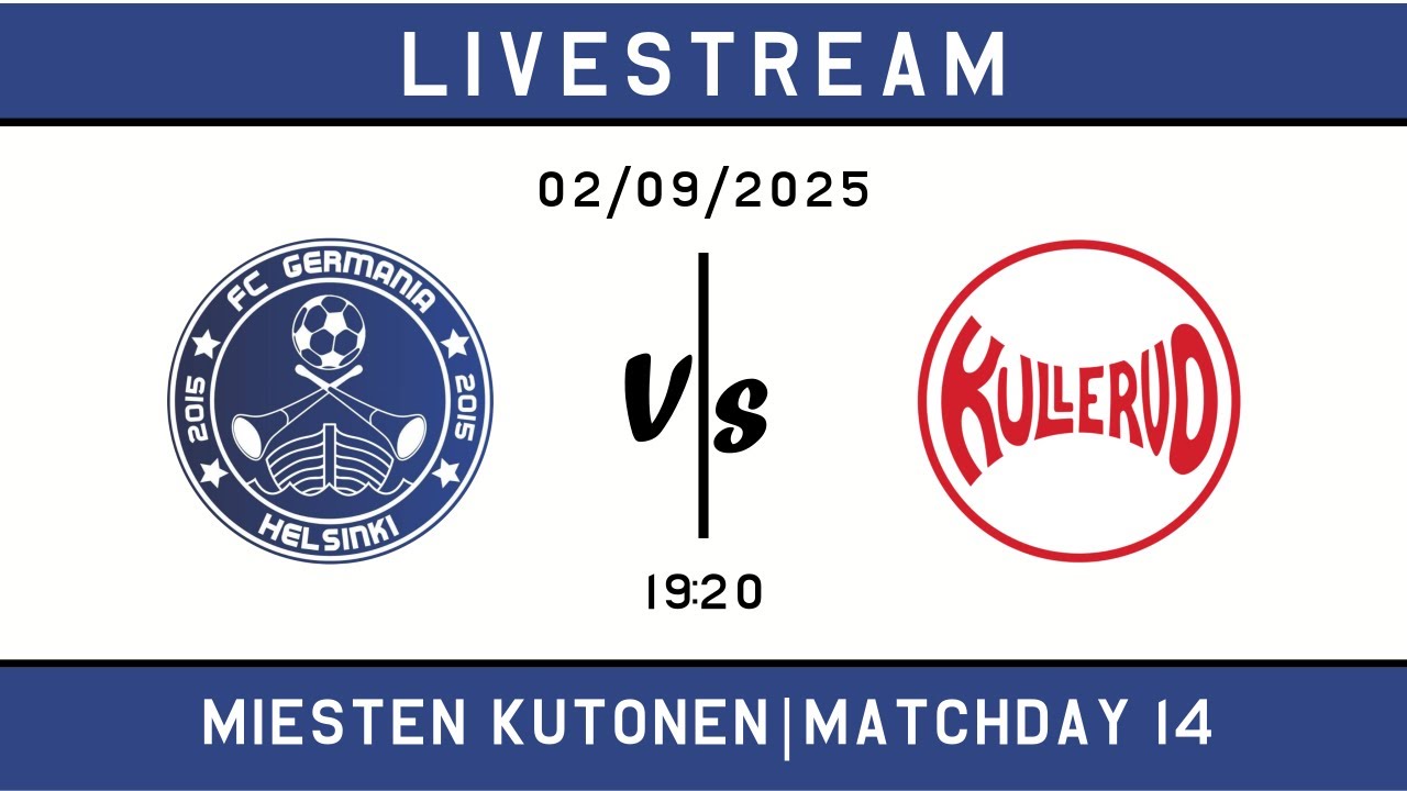 [Miesten Kutonen] FC Germania Helsinki/Akademie vs Kullervo/Mosaic  0-3 (0-2)| 02/09/2025