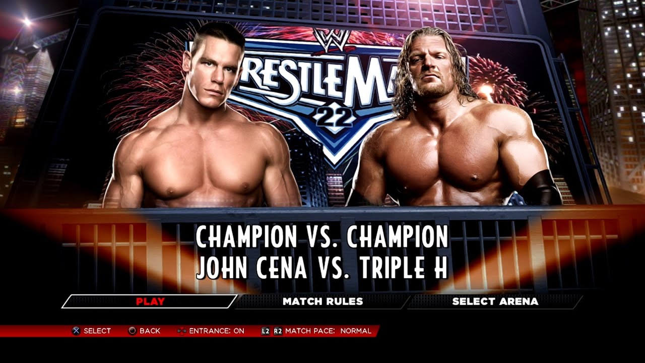 WWE 2K14 PS3 - John Cena (Retro) VS Triple H (Retro) [2K][mClassic]