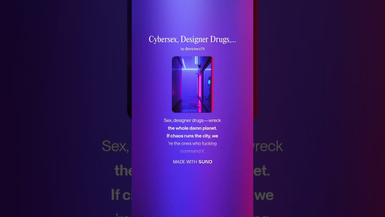 Cybersex, Designer Drugs, Wreck the Whole