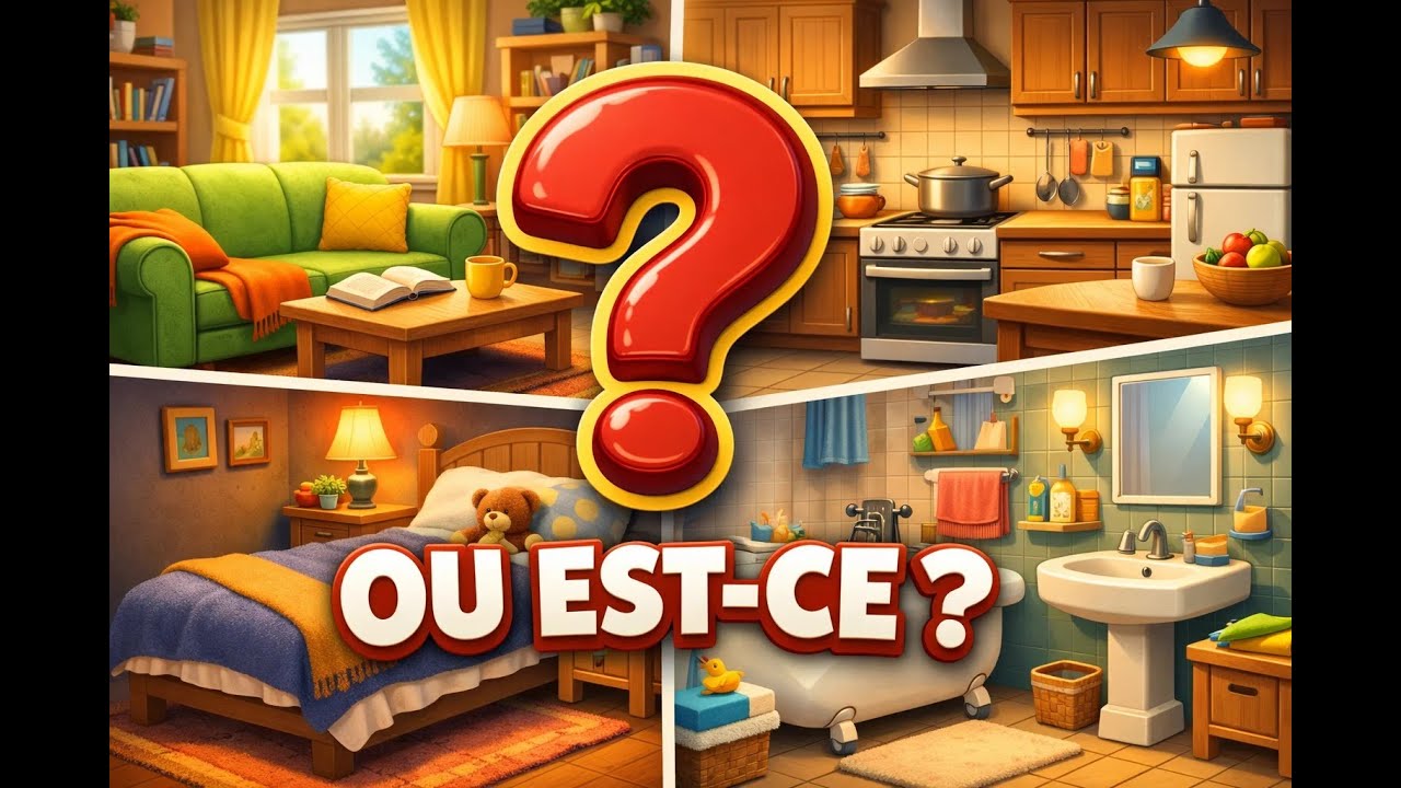 Où est-ce qu’on le trouve ? 🔎🏠 Quiz des objets !