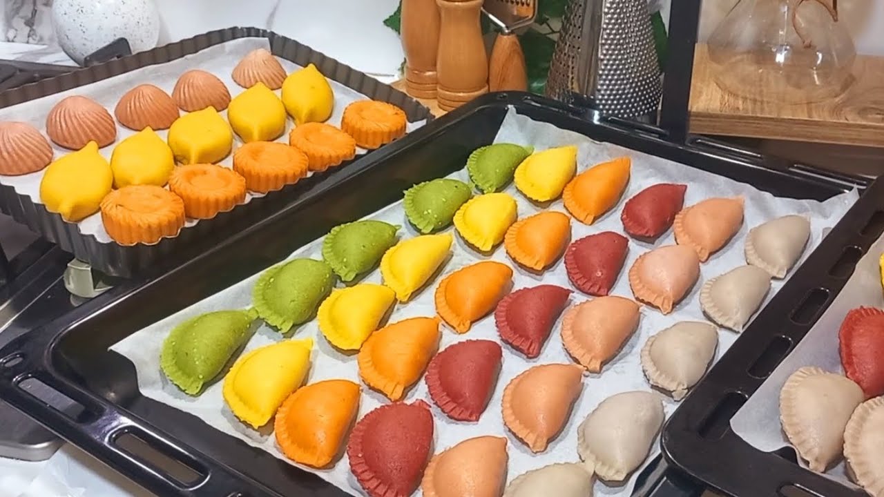 بريك الدنوني بحشوات مختلفة و بملونات طبيعية 💯 مع  مملحات اخرى بنفس العجينة و الحشوات brik dannouni 