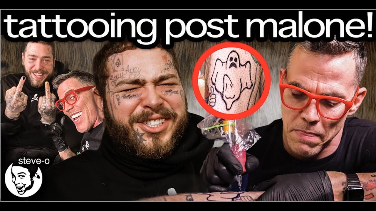 Post Malone and Steve-O TATTOO EACH OTHER! | Steve-O