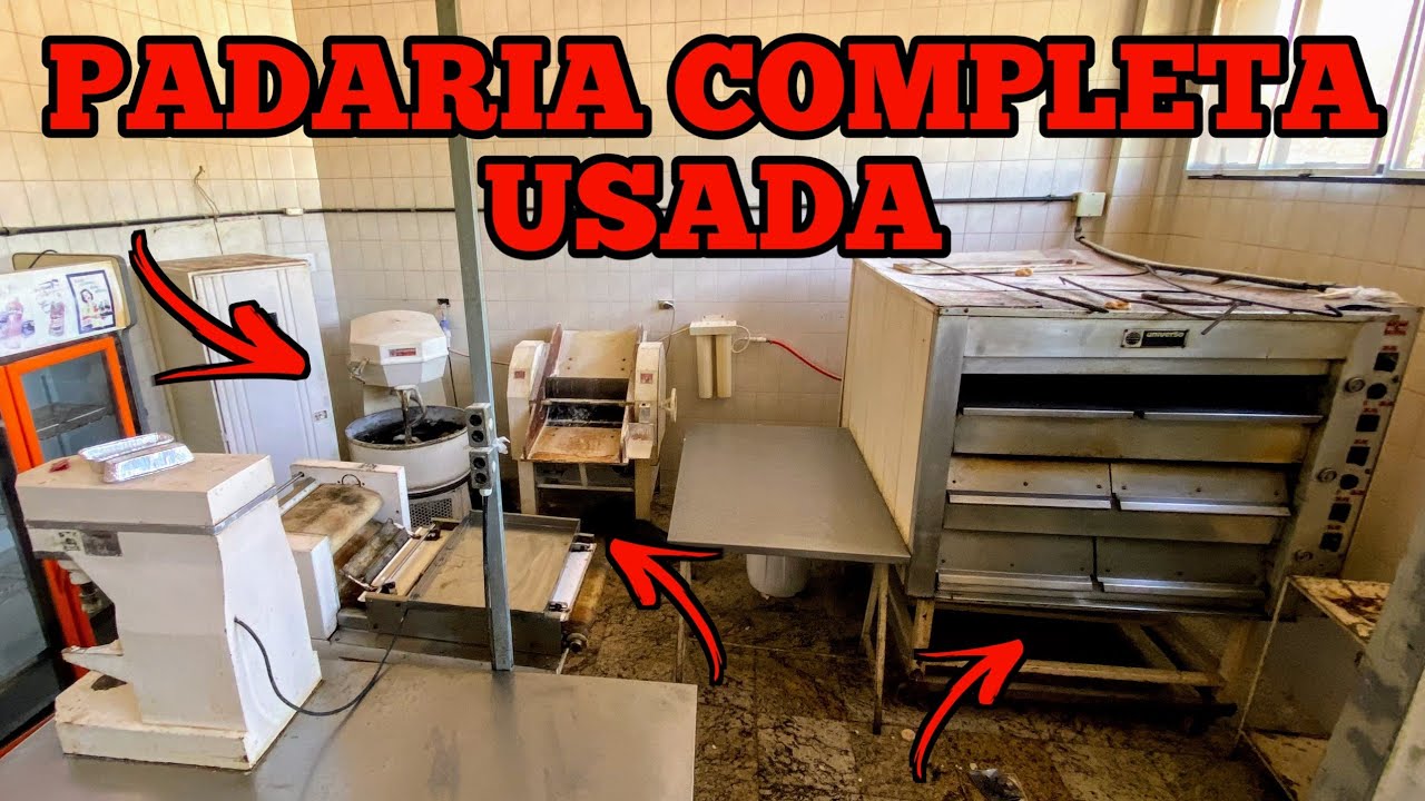 MÁQUINAS E EQUIPAMENTOS USADOS PRA PADARIA COMPLETA INDUSTRIAL