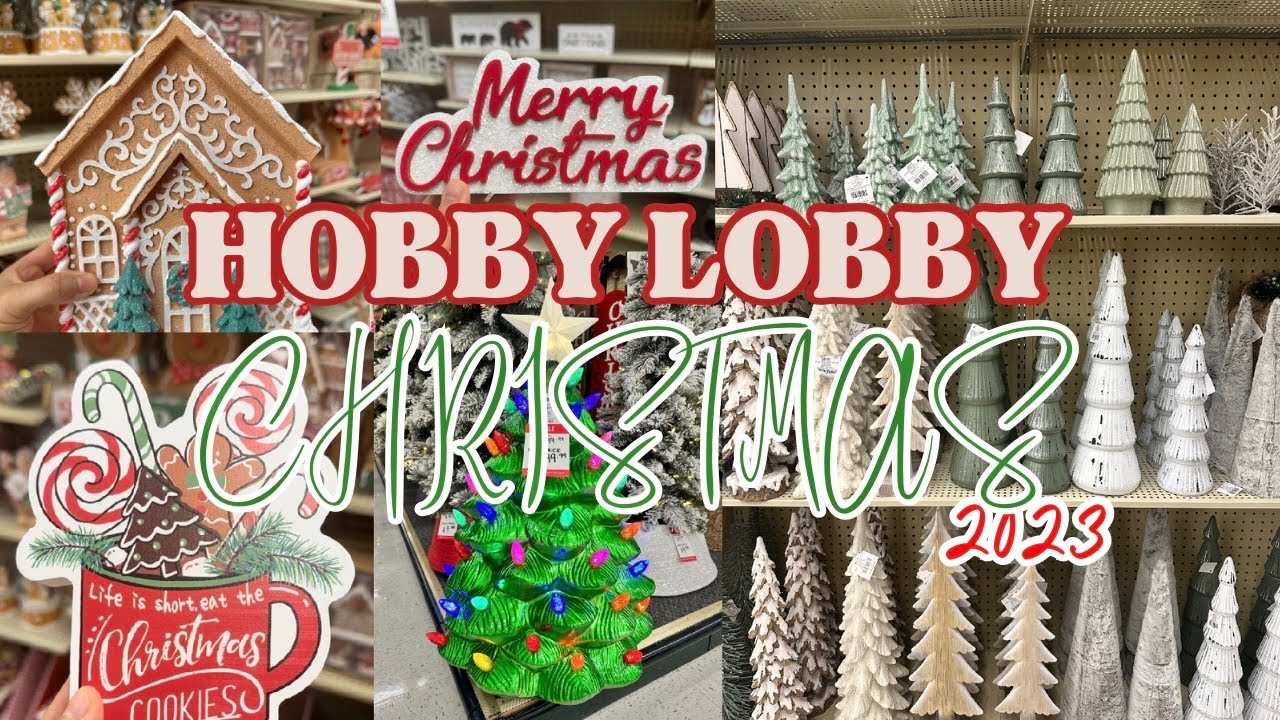 *NEW* CHRISTMAS 2023 DECOR AT HOBBY LOBBY, 50% OFF CHRISTMAS DECOR, GINGERBREAD DECOR #CHRISTMAS2023