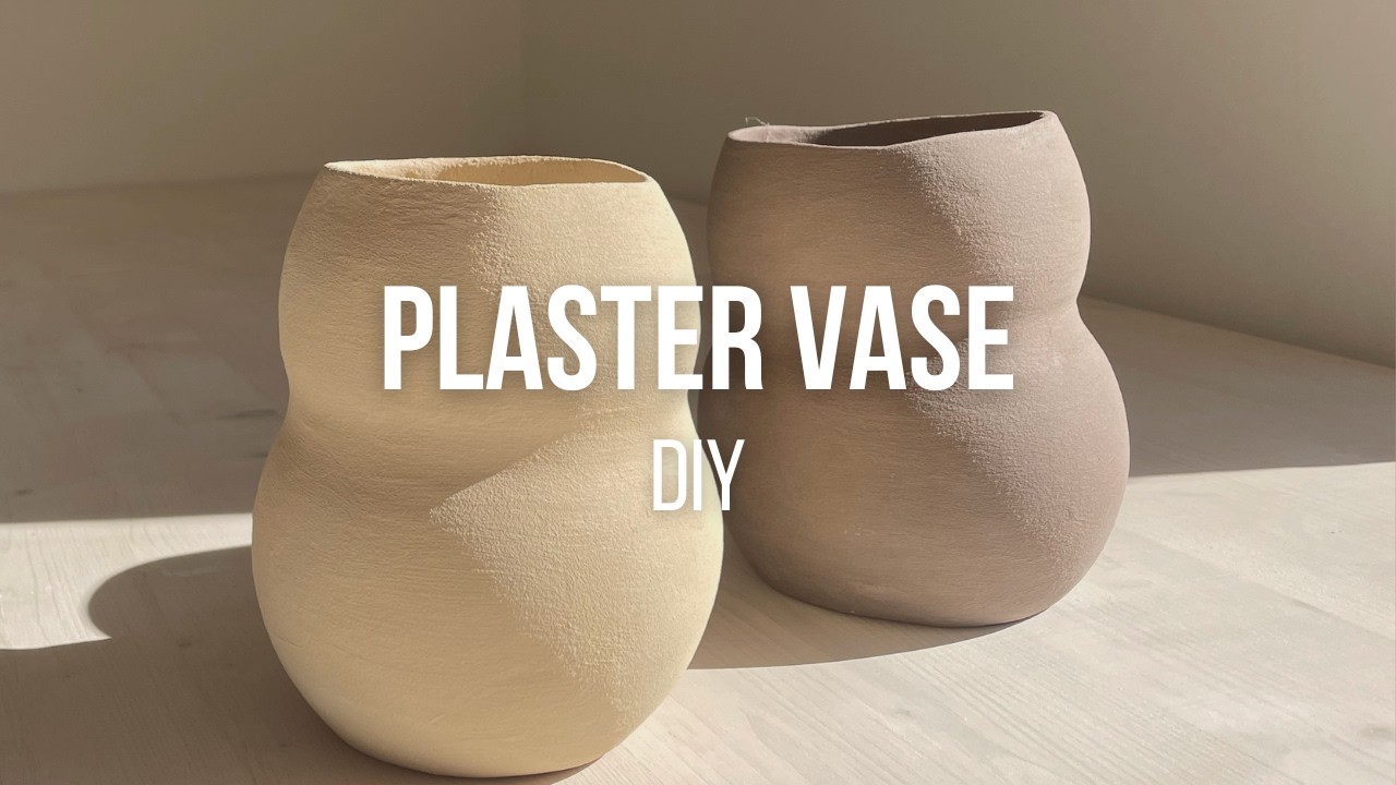 Looks Like Expensive Ceramics… But It’s DIY! | Make a Designer Vase from Balloon and Gypsum