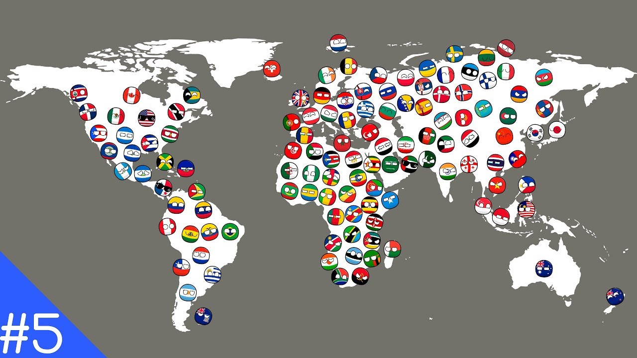 Countryballs Marble Race Battle of Continents 2018 #5 | Marble Race Countries