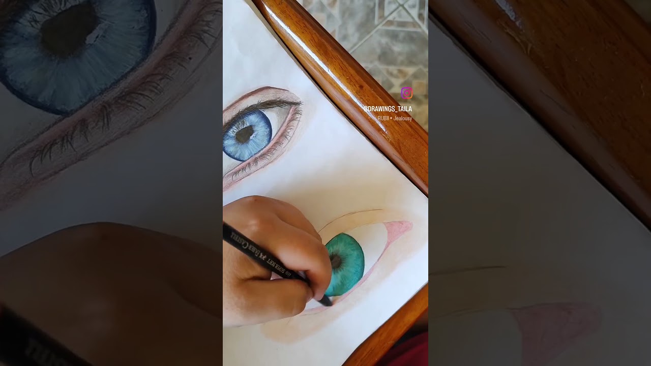 Desenhando olho realista #art #realismo #drawing