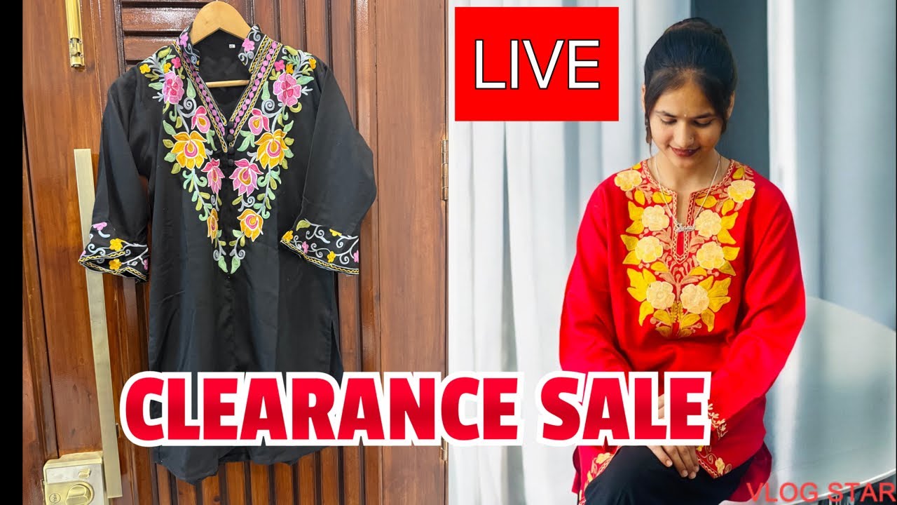 CLEARANCE SALE ON KASHMIRI WINTER AND SUMMER KURTIS