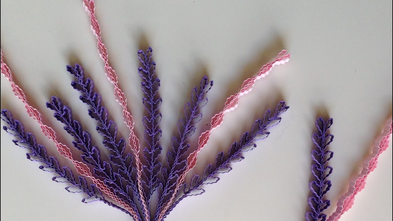quilling spring leaves, DIY lilac flowers