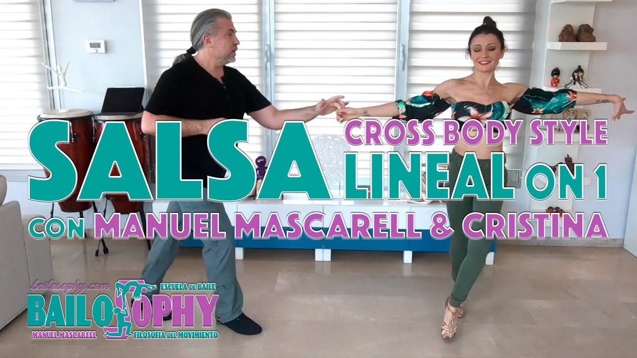 Clase de Salsa Lineal en Pareja (Salsa Cross Body Style On1) con Manuel Mascarell y Cristina