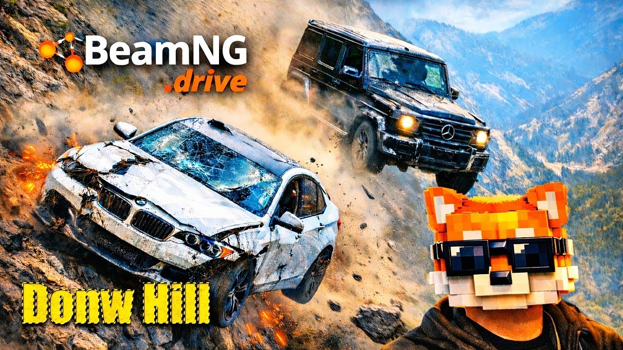 Can Any Car Survive This Downhill?! 😱 BeamNG