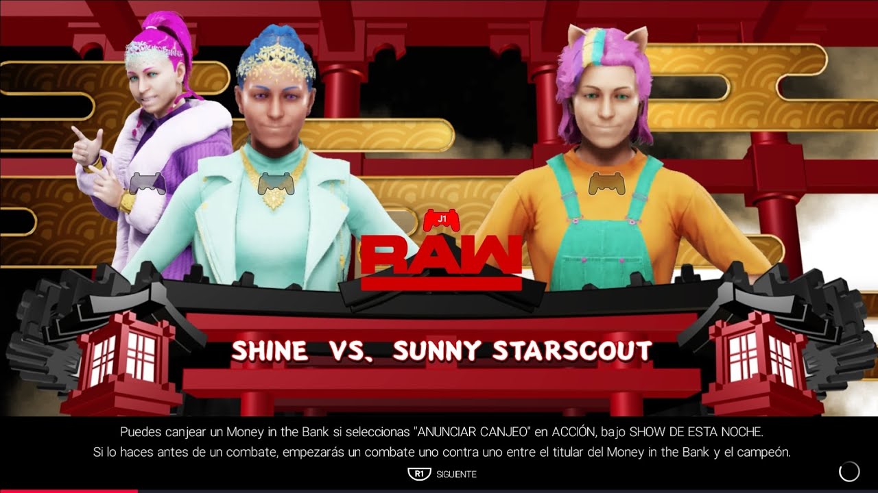 WWE 2k19 Shine vs Sunny Starscout -Segundo Combate