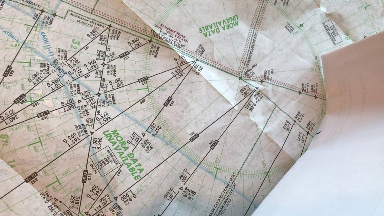 Flat Earther's $100,000 challenge completed on a paper flight chart.