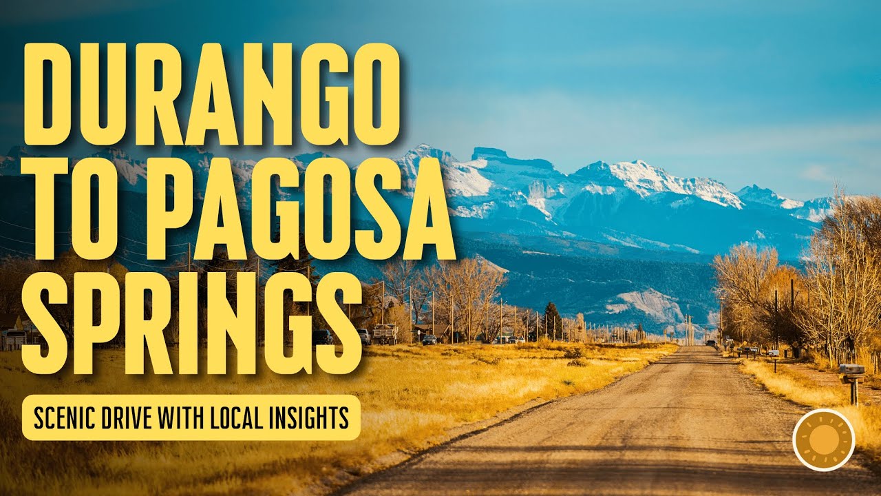 Автомобильная экскурсия из Дуранго в Пагоса-Спрингс | Маршрут, рассказанный местными жителями | 4K