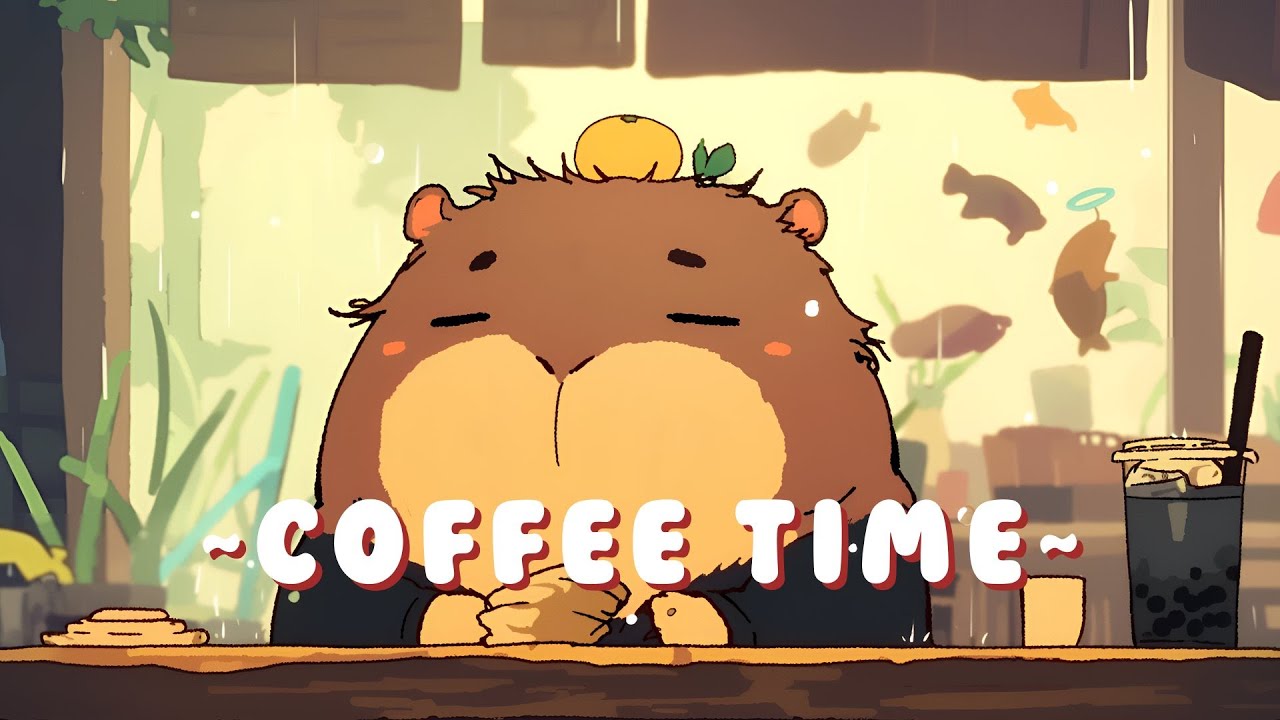 Capybara Study Beats - Chill Study Music Mix ~ Quiet Moments ~ 🦫 🎮 ☕