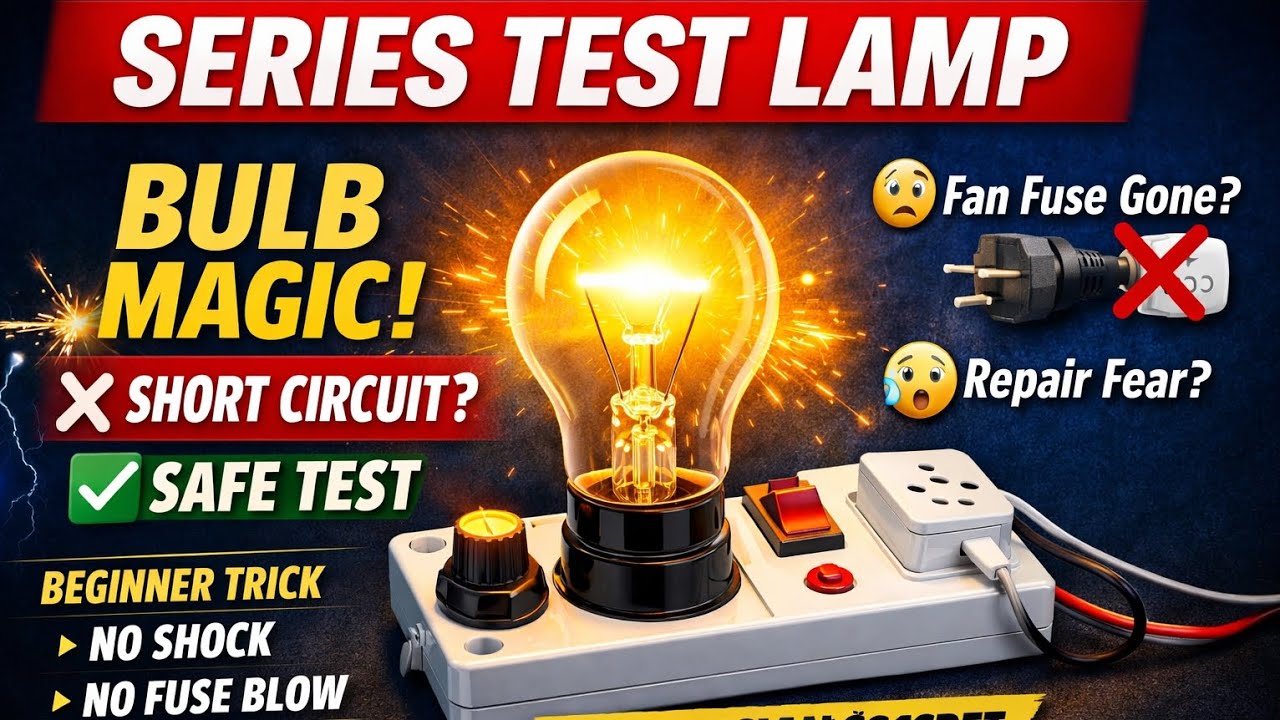 Series Test Lamp Making | Short Circuit Finder | Beginner Electrical Trick | Tamil