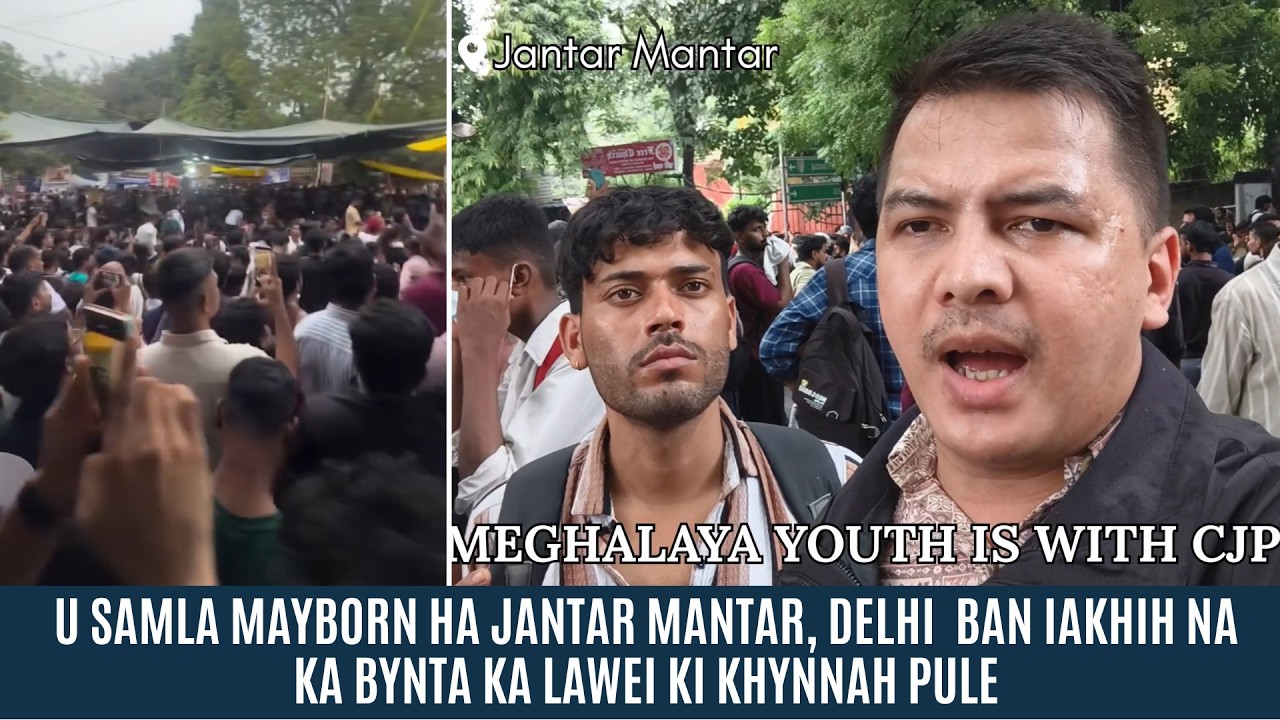 U SAMLA MAYBORN HA JANTAR MANTAR, DELHI  BAN IAKHIH NA KA BYNTA KA LAWEI KI KHYNNAH PULE