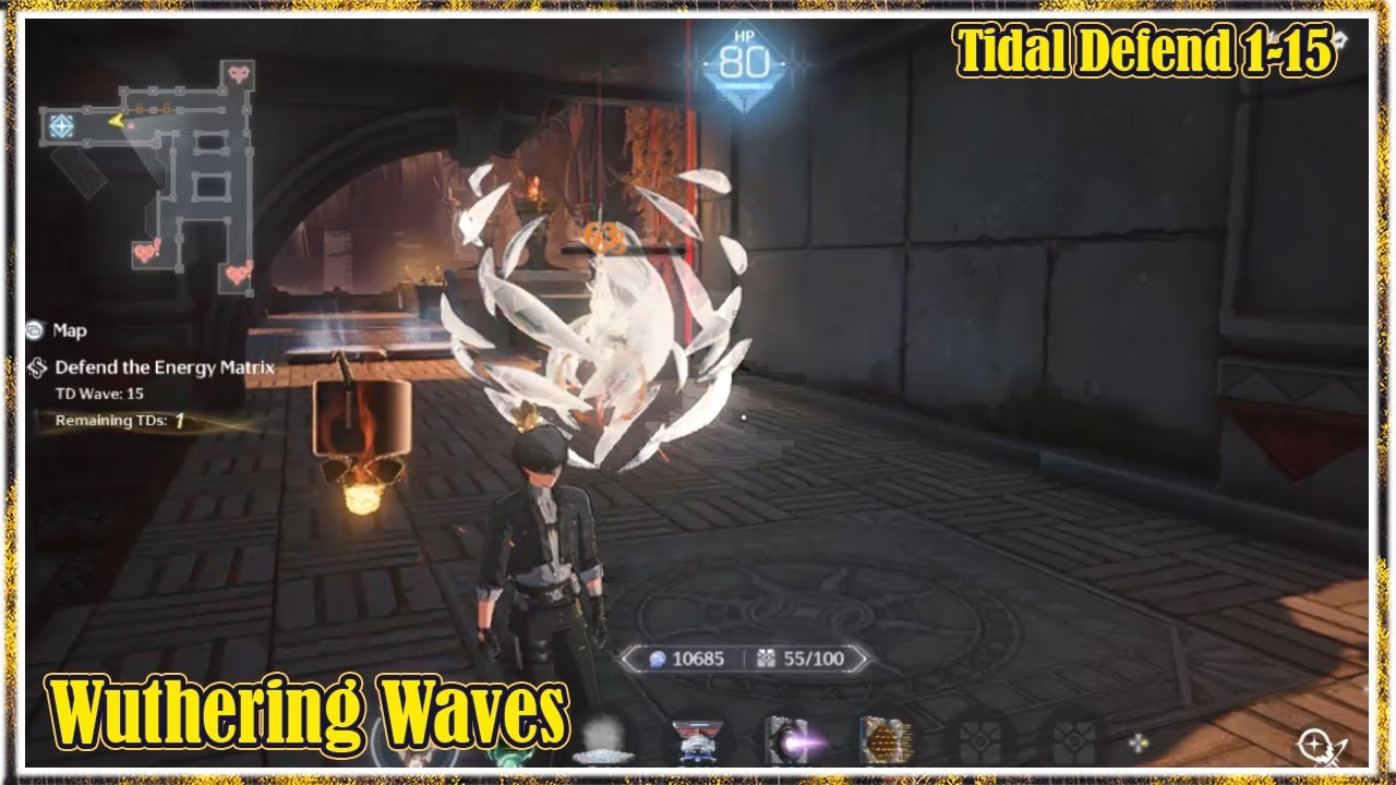 Tidal Defense Simulator - DeathTrap Mode Total Defense Wave 1-15 Part I | Wuthering Waves