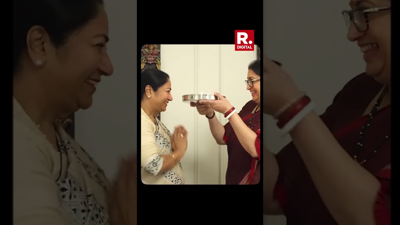 Delhi CM Rekha Gupta Met Former Union Minister Smriti Irani At Her Residence