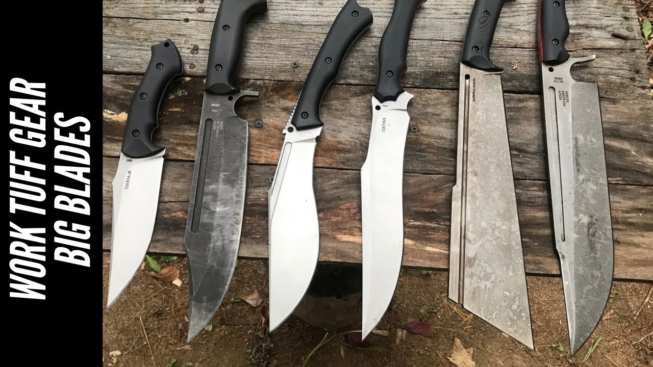 6 New Large & HUGE Blades from Work Tuff Gear: Kukuri, Monster Bowie, Huge Cleaver & More