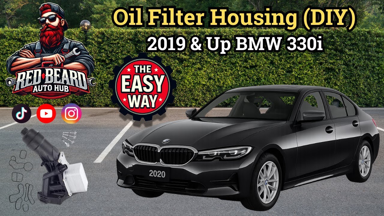 Замена корпуса масляного фильтра BMW 330i 2019 года и новее без снятия впуска | G20 B48