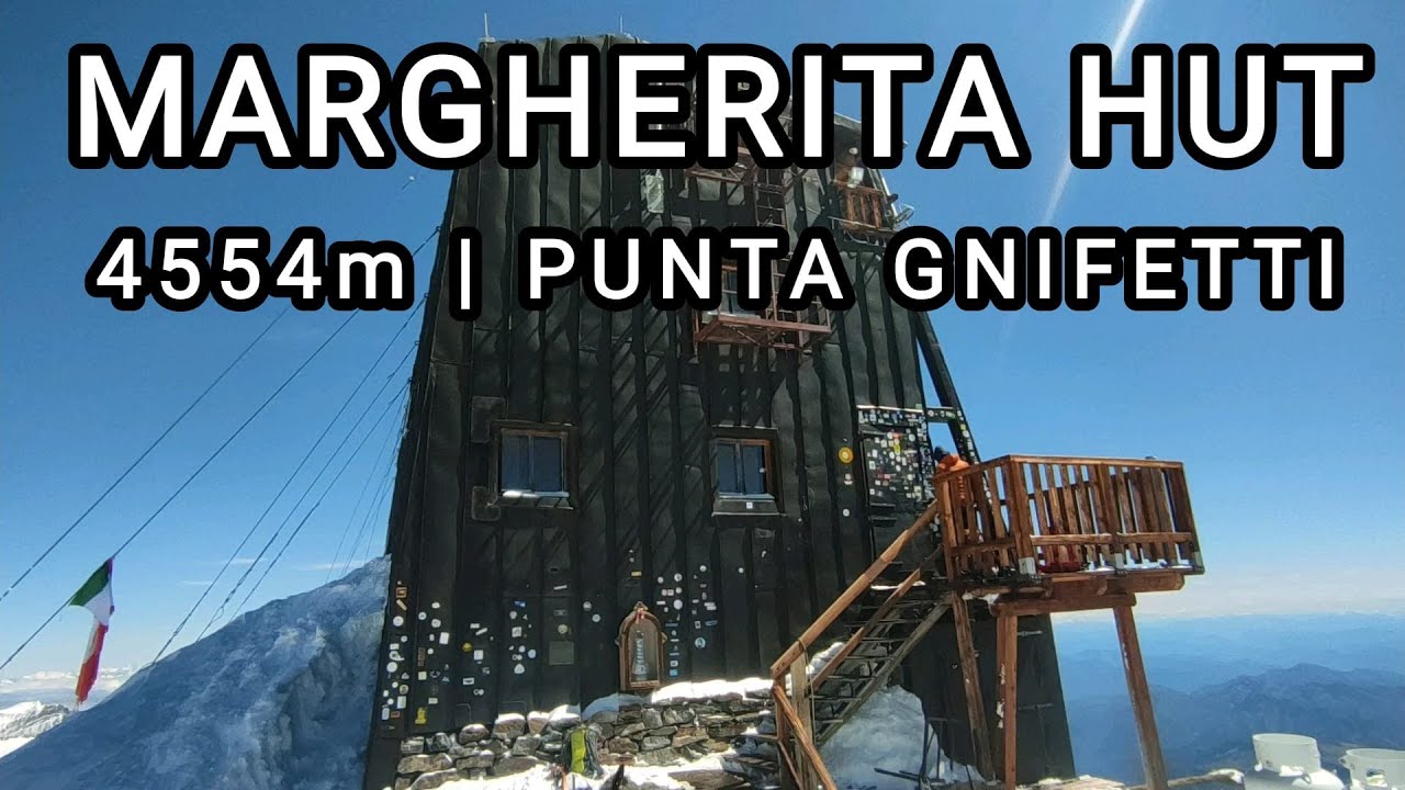 CAPANNA MARGHERITA - PUNTA GNIFETTI 4554m (Signalkuppe) da Punta Indren 3275m - Via Normale
