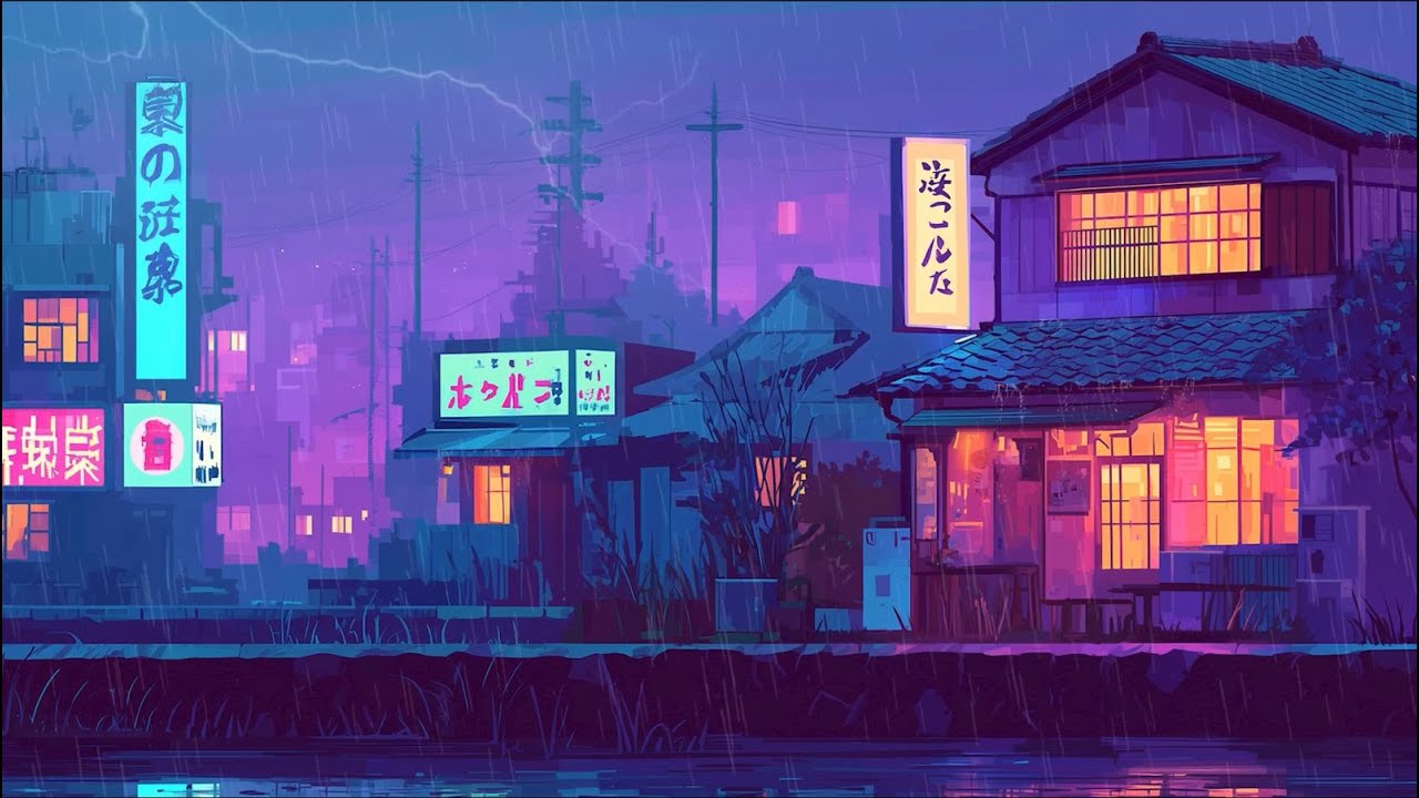 Lofi Hip Hop for Thoughtful Nights 🌙 | Neon Lights to Quiet Heavy Thoughts