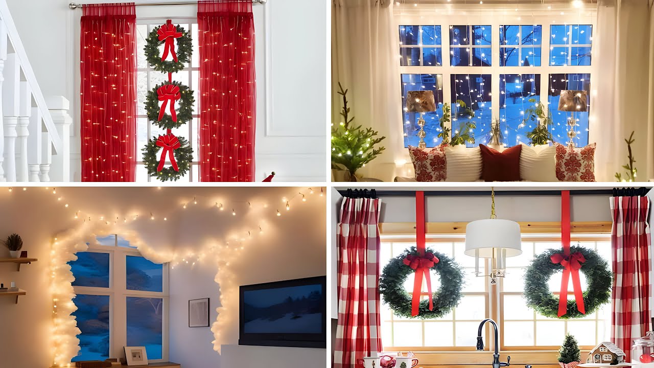 +100 CHRISTMAS DECORATION IDEAS 2025 - WINDOWS DECOR IDEAS FOR CHRISTMAS - CHRISTMAS WINDOWS IDEAS