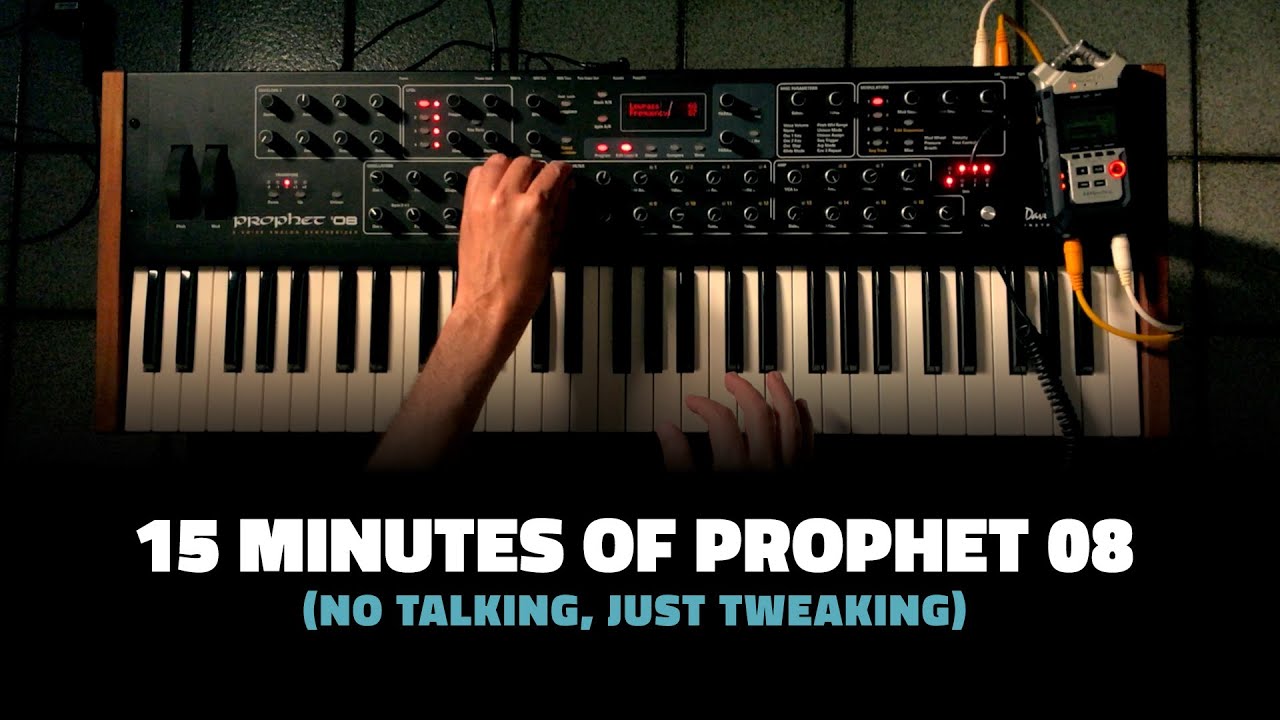 15 minutes of Prophet 08 (no talking, just tweaking)