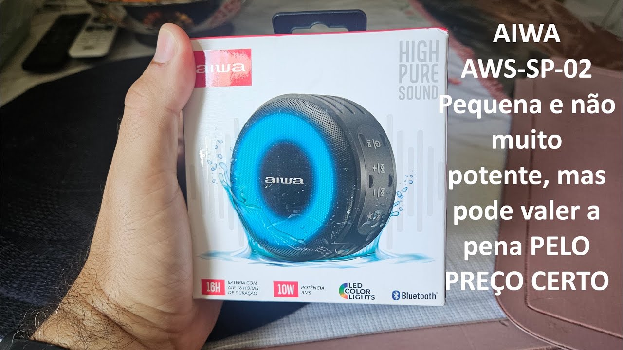 Aiwa AWS-SP-02 - tirando da caixa e testando do meu jeito