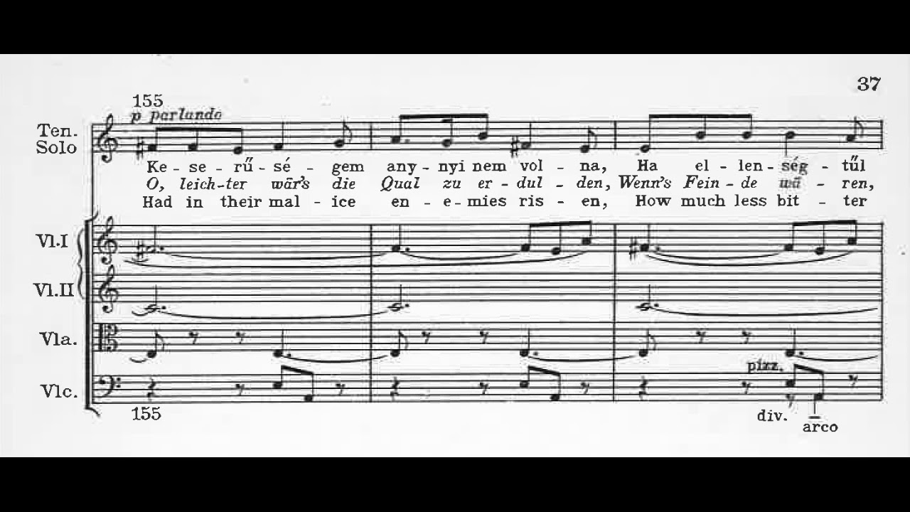 Zoltan Kodály - Psalmus Hungaricus for Tenor, Chorus and Orchestra, Op. 13 (1923) [Score-Video]