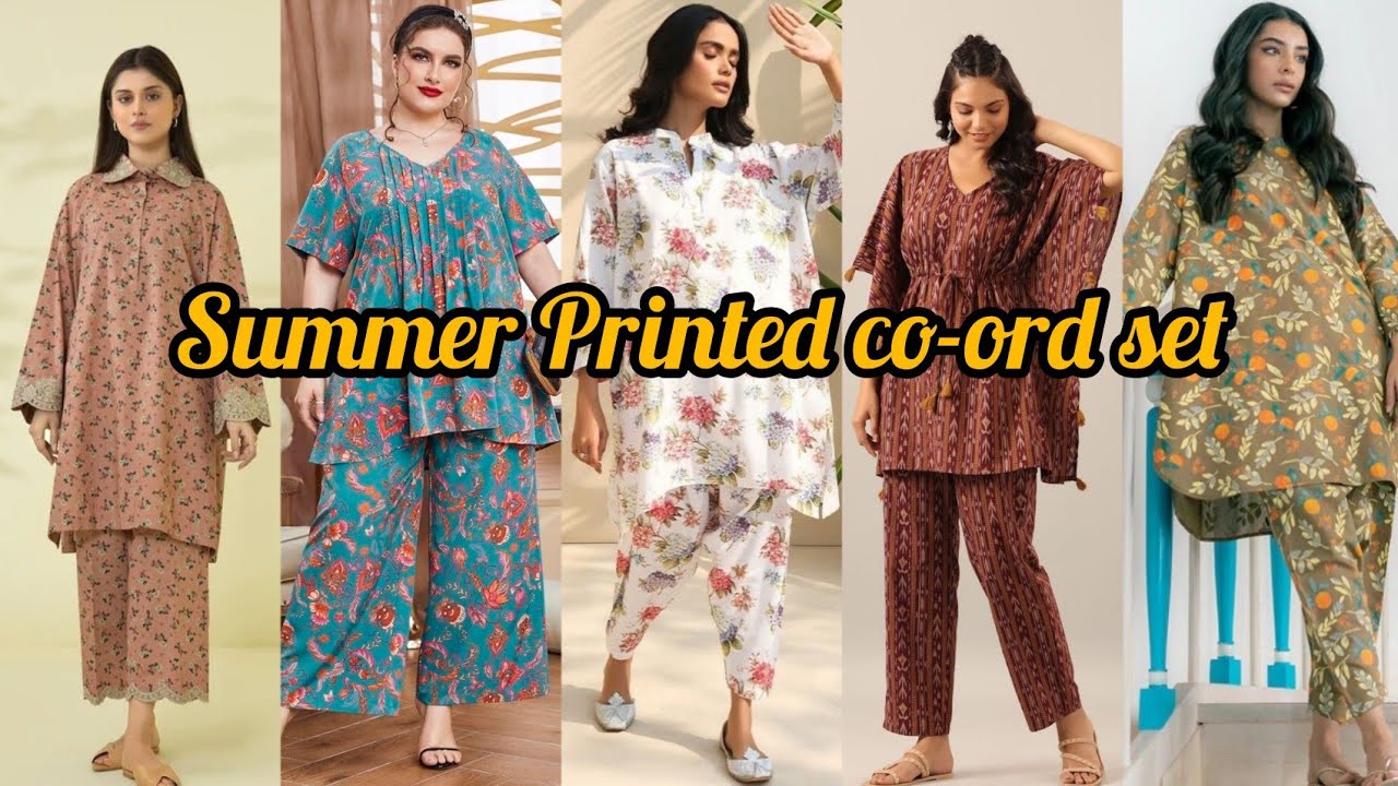 Summer printed co-ord set😍🔥| girls printed allover dresses 👗🌸| #fashion #fashion #dresses