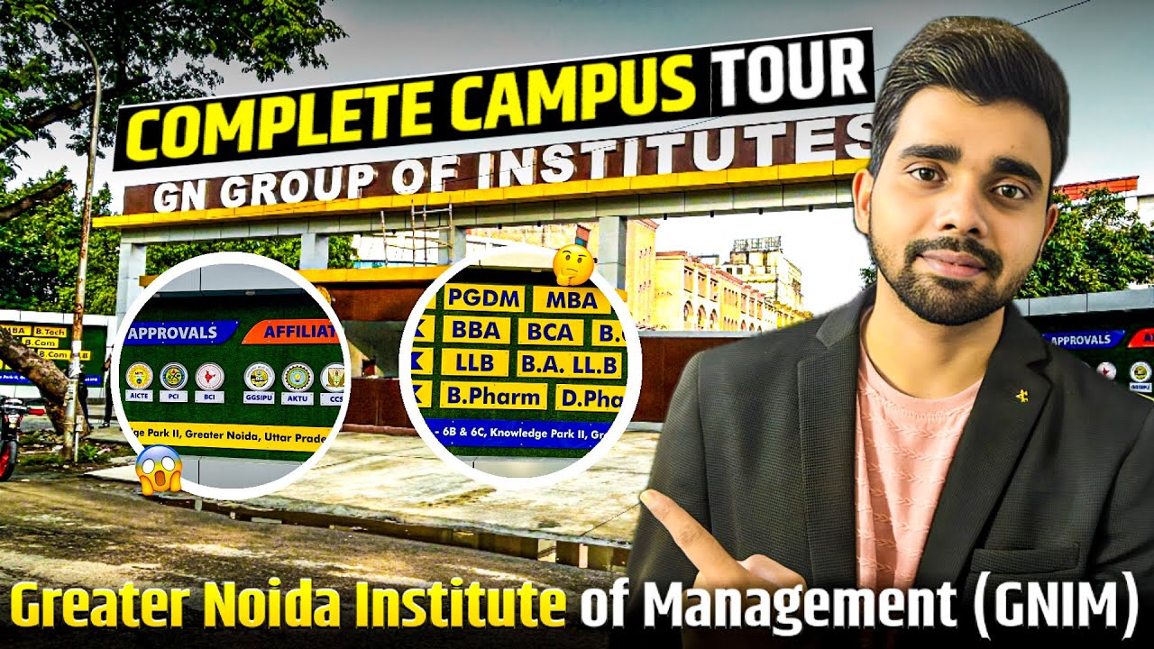 Greater Noida Institute of Management (GNIM) | Complete Campus Tour | PGDM College | 📉Fees 📈Package