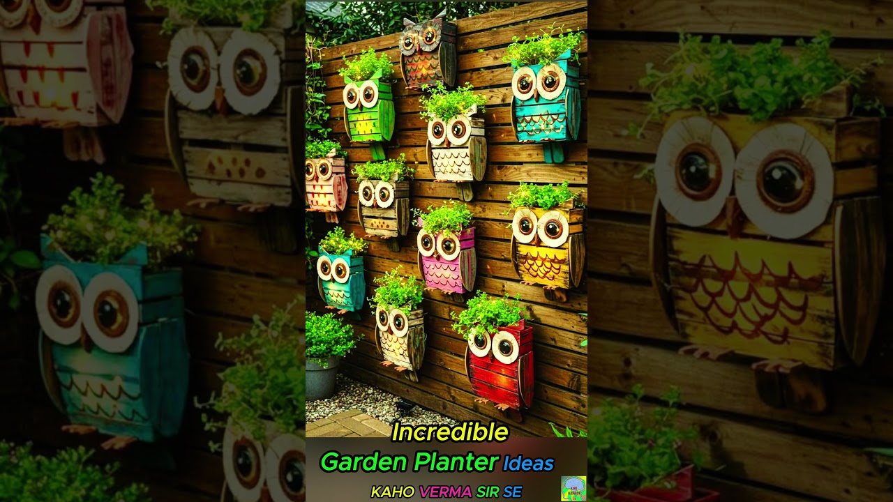 Incredible Garden Planter Ideas Using Outdoor Owl D&eacute;cor | Owl Song #diy #nature #owl #garden