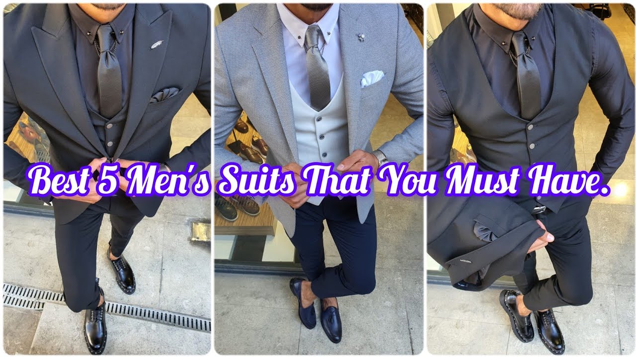 Top 5 Men's Suits That You Must Have || Men's Suits || Trend Fashion