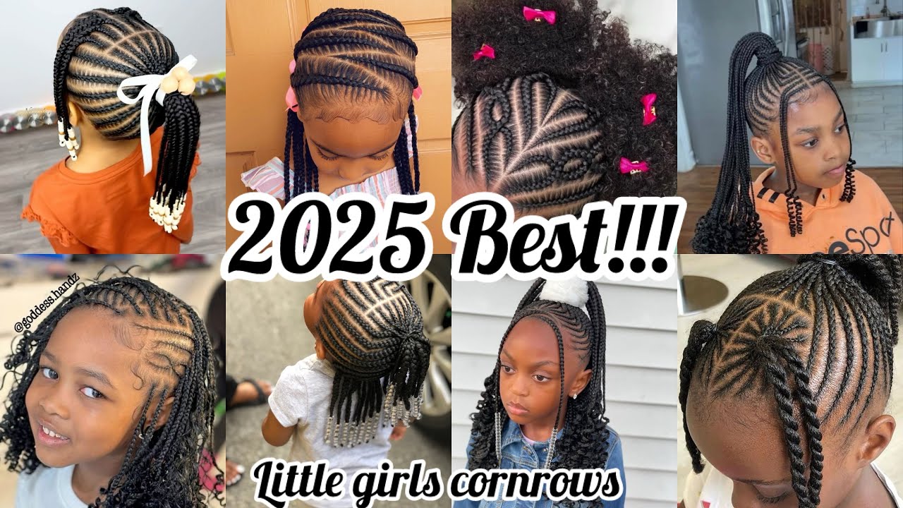 ‼️2025 Best Cornrows Hairstyles Ideas For Little Girls🔥Hairstyles For Back To School ‼️
