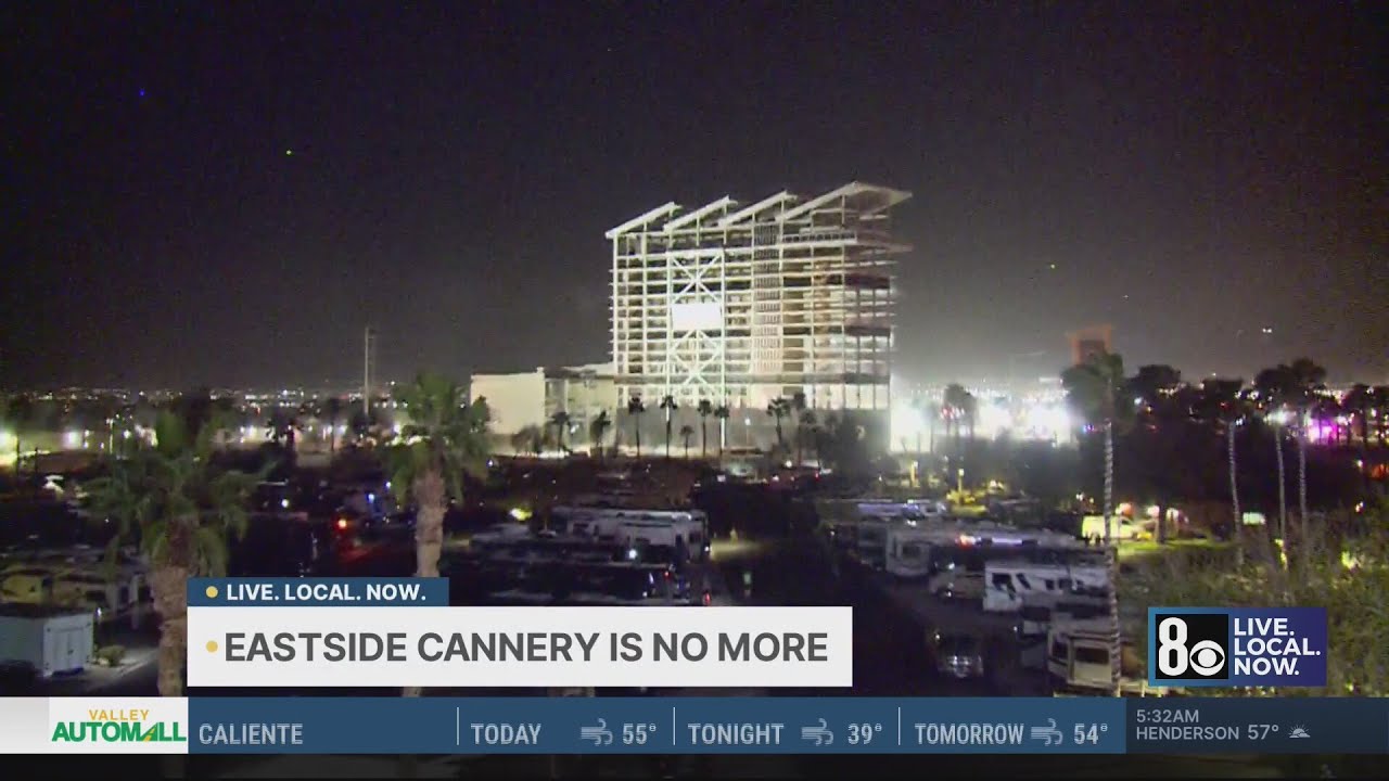 Eastside Cannery casino imploded overnight