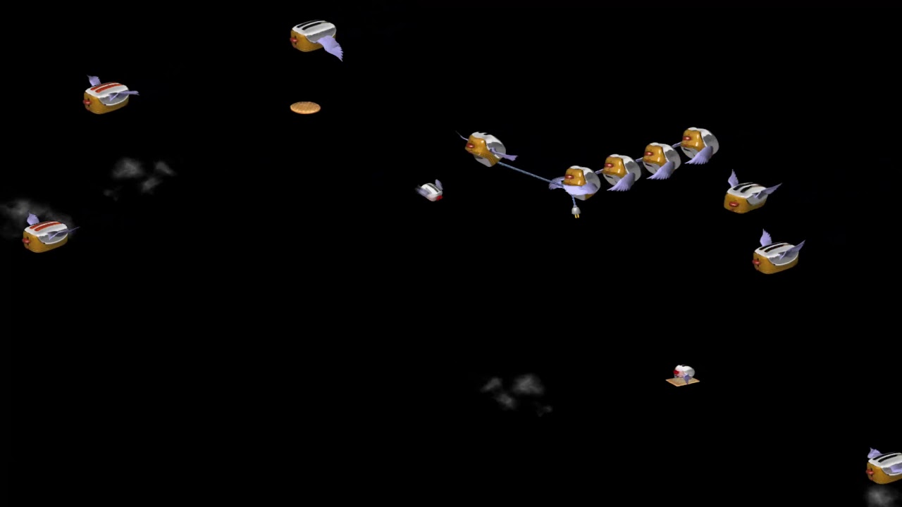 4k Screen Saver | Retro After Dark Windows 95 screensaver | Flying toasters no music 8 hours