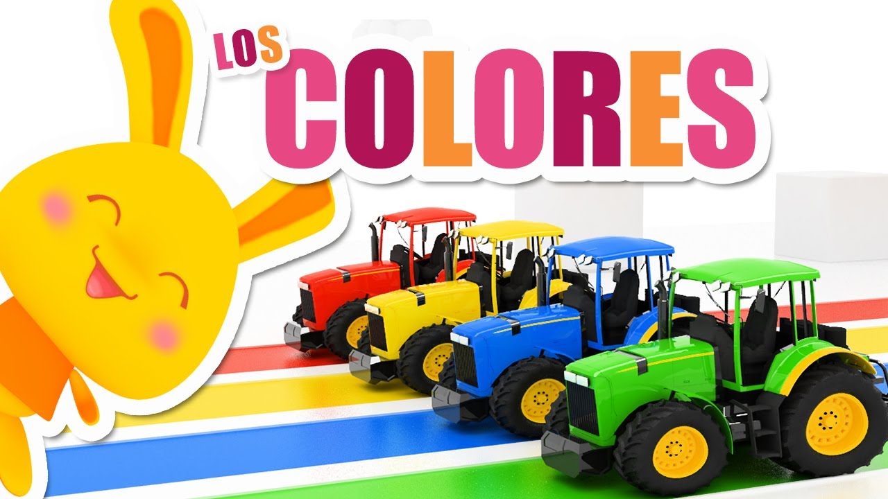 ¡NUEVO!  ¡Los colores del arcoiris! | Aprende los colores con Tractores | Titounis