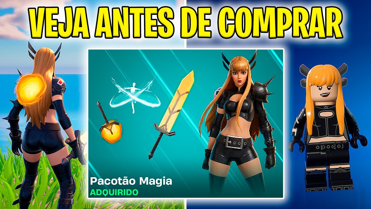 VEJA ANTES DE COMPRAR SKIN MAGIA (PACOTÃO MAGIA) - Fortnite
