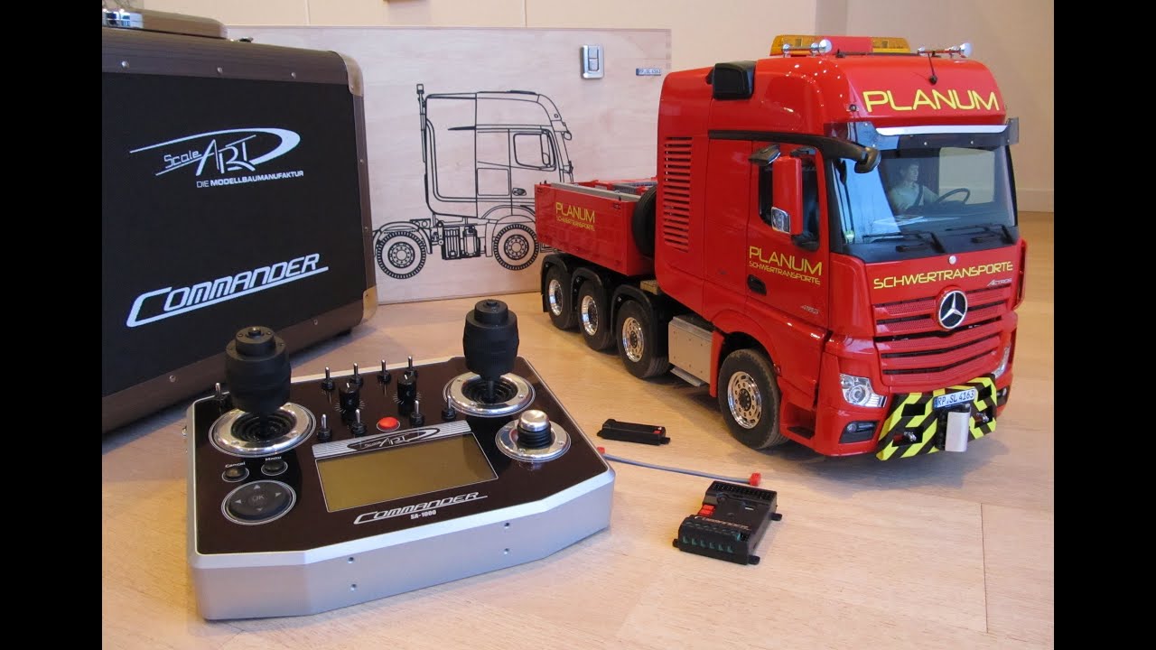 ScaleART Actros SLT - testing light-functions with Commander SA-1000 and CM-5000