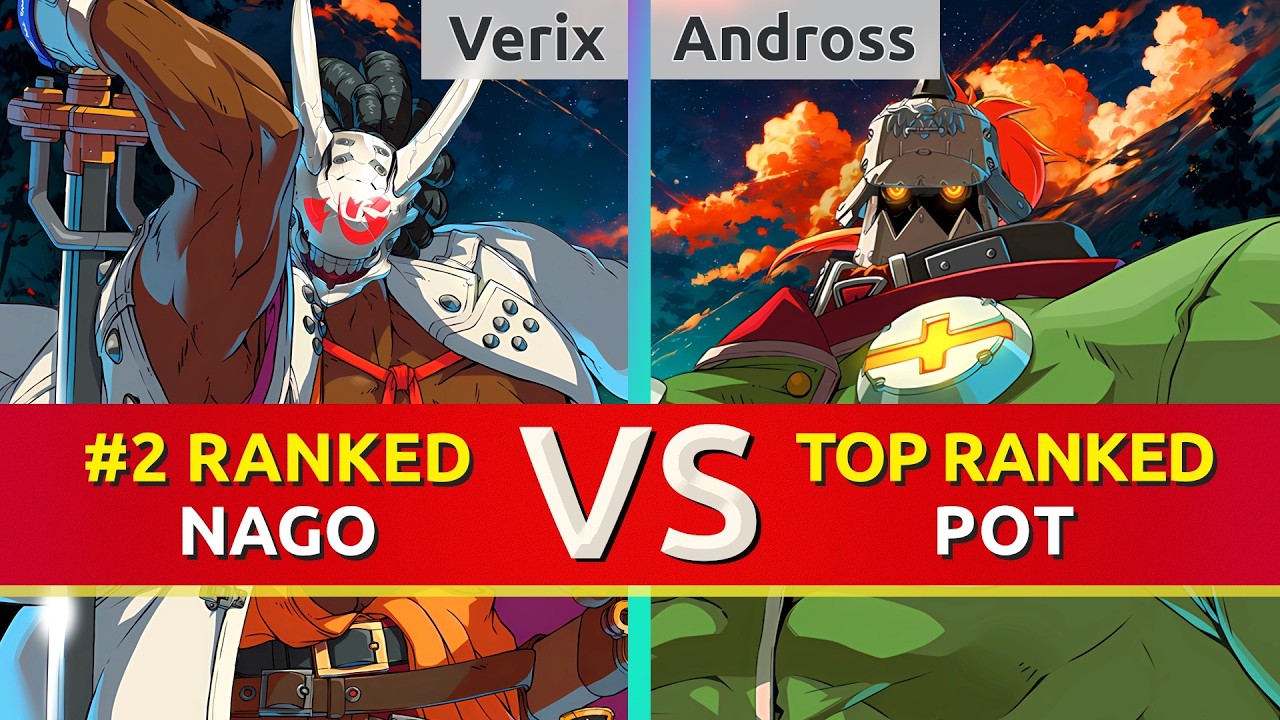 GGST ▰ Verix (#2 Ranked Nagoriyuki) vs Andross (TOP Ranked Potemkin). High Level Gameplay