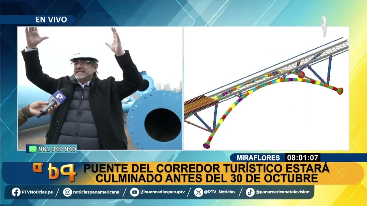 Corredor turístico Miraflores-Barranco estaría culminado antes del 30 de octubre